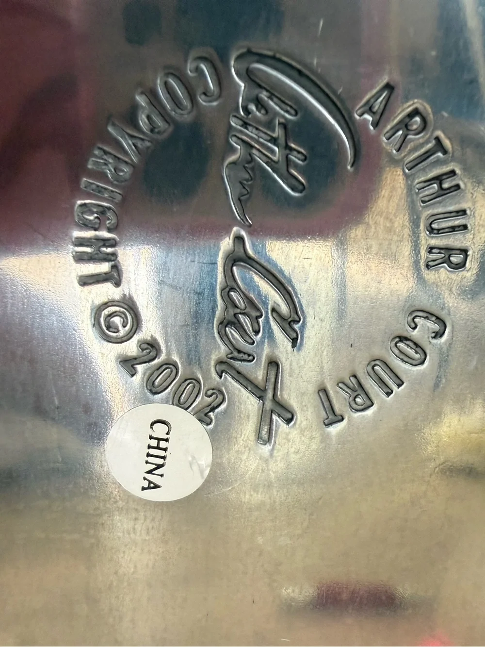 Arthur court Silver Grape Vine Decorative Serving wide  plate grape design
